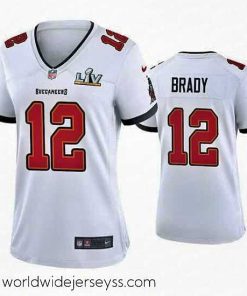 Superbly made Tom Brady Buccaneers White Super Bowl Lv Game Jersey