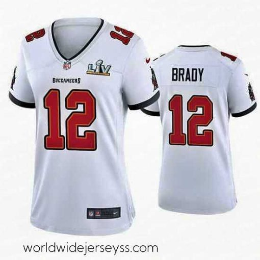 Superbly made Tom Brady Buccaneers White Super Bowl Lv Game Jersey