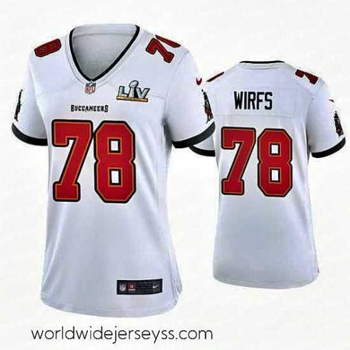 Exceptionally fashioned Tristan Wirfs Buccaneers White Super Bowl Lv Game Jersey