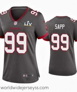 Finely crafted Warren Sapp Buccaneers Pewter Super Bowl Lv Game Jersey