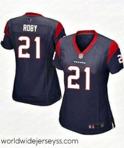 Exquisitely designed Womens Houston Texans 21 Bradley Roby Game Navy Blue Team Color Football Jersey