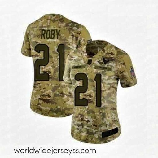 Exceptionally fashioned Womens Houston Texans 21 Bradley Roby Limited Camo 2018 Salute to Service Football Jersey