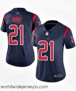 Superbly made Womens Houston Texans 21 Bradley Roby Limited Navy Blue Rush Vapor Untouchable Football Jersey