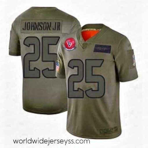 Finely crafted Womens Houston Texans 25 Duke Johnson Jr Limited Camo 2019 Salute to Service Football Jersey
