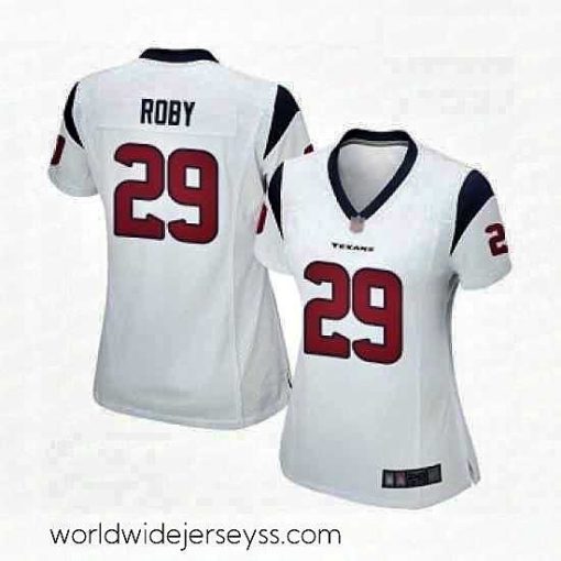 Finely crafted Womens Houston Texans 29 Bradley Roby Game White Football Jersey