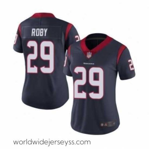 Marvelously styled Womens Houston Texans 29 Bradley Roby Navy Blue Team Color Vapor Untouchable Limited Player Football Jersey