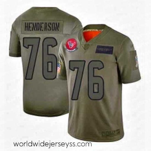 Exquisitely designed Womens Houston Texans 76 Seantrel Henderson Limited Camo 2019 Salute to Service Football Jersey