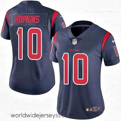 Finely crafted Womens Nike Houston Texans 10 DeAndre Hopkins Limited Navy Blue Rush Vapor Untouchable NFL Jersey