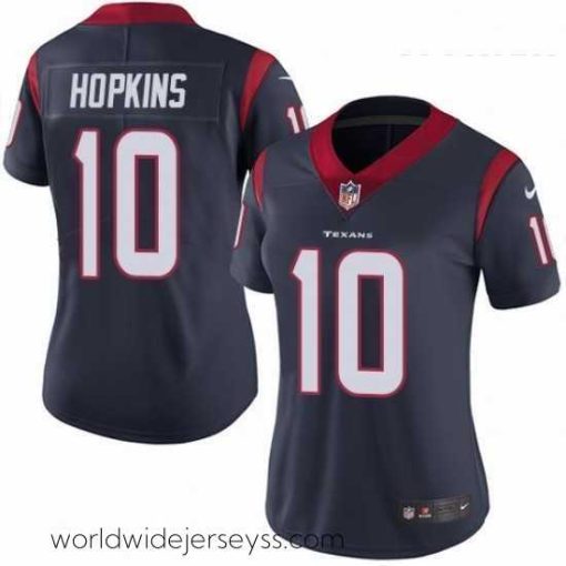 Superbly made Womens Nike Houston Texans 10 DeAndre Hopkins Limited Navy Blue Team Color Vapor Untouchable NFL Jersey