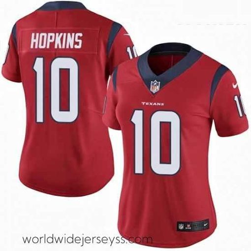 Finely crafted Womens Nike Houston Texans 10 DeAndre Hopkins Limited Red Alternate Vapor Untouchable NFL Jersey