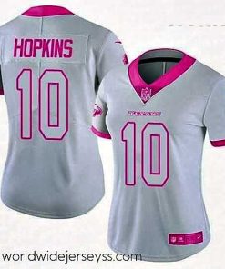 Exquisitely designed Womens Nike Houston Texans 10 DeAndre Hopkins Limited WhitePink Rush Fashion NFL Jersey