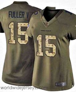 Finely crafted Womens Nike Houston Texans 15 Will Fuller V Elite Green Salute to Service NFL Jersey