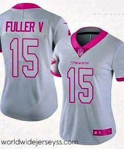 Finely crafted Womens Nike Houston Texans 15 Will Fuller V Limited WhitePink Rush Fashion NFL Jersey