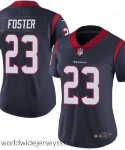 Finely crafted Womens Nike Houston Texans 23 Arian Foster Elite Navy Blue Team Color NFL Jersey