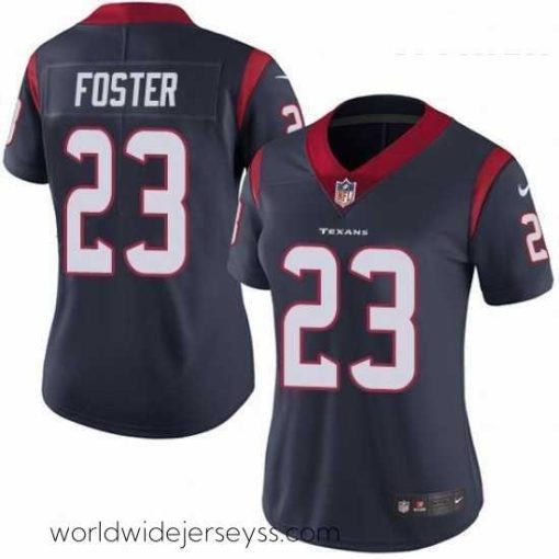 Finely crafted Womens Nike Houston Texans 23 Arian Foster Elite Navy Blue Team Color NFL Jersey