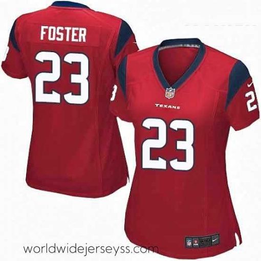 Superbly made Womens Nike Houston Texans 23 Arian Foster Game Red Alternate NFL Jersey