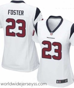 Superbly made Womens Nike Houston Texans 23 Arian Foster Game White NFL Jersey
