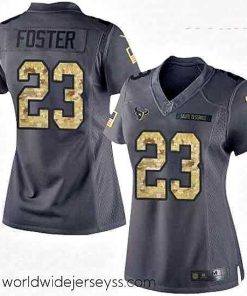 Finely crafted Womens Nike Houston Texans 23 Arian Foster Limited Black 2016 Salute to Service NFL Jersey