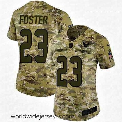 Superbly made Womens Nike Houston Texans 23 Arian Foster Limited Camo 2018 Salute to Service NFL Jersey