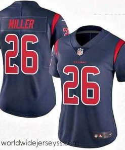 Superbly made Womens Nike Houston Texans 26 Lamar Miller Elite Navy Blue Rush Vapor Untouchable NFL Jersey