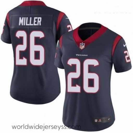 Superbly made Womens Nike Houston Texans 26 Lamar Miller Limited Navy Blue Team Color Vapor Untouchable NFL Jersey