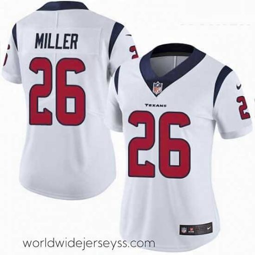 Exquisitely designed Womens Nike Houston Texans 26 Lamar Miller Limited White Vapor Untouchable NFL Jersey