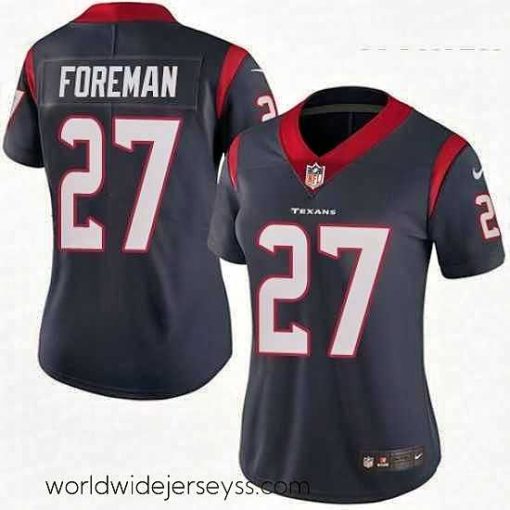 Exceptionally fashioned Womens Nike Houston Texans 27 DOnta Foreman Elite Navy Blue Team Color NFL Jersey