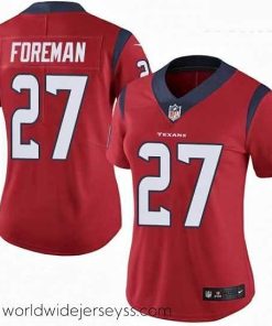 Marvelously styled Womens Nike Houston Texans 27 DOnta Foreman Elite Red Alternate NFL Jersey