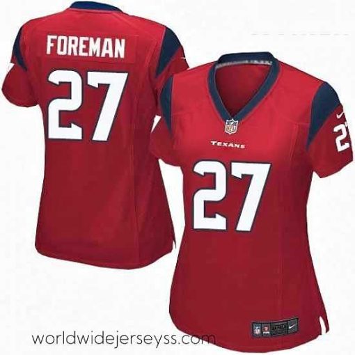 Marvelously styled Womens Nike Houston Texans 27 DOnta Foreman Game Red Alternate NFL Jersey