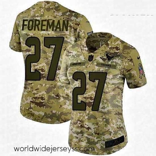 Superbly made Womens Nike Houston Texans 27 DOnta Foreman Limited Camo 2018 Salute to Service NFL Jerse
