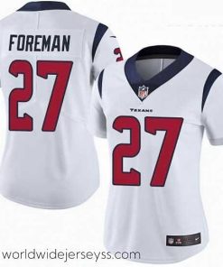 Exquisitely designed Womens Nike Houston Texans 27 DOnta Foreman Limited White Vapor Untouchable NFL Jersey
