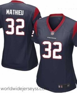 Marvelously styled Womens Nike Houston Texans 32 Tyrann Mathieu Game Navy Blue Team Color NFL Jersey