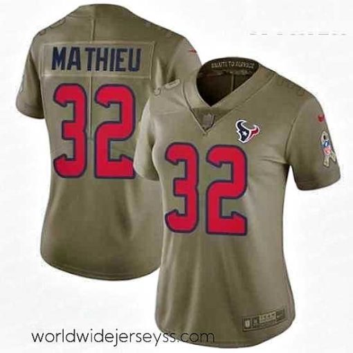 Exceptionally fashioned Womens Nike Houston Texans 32 Tyrann Mathieu Limited Olive 2017 Salute to Service NFL Jersey