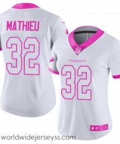 Exquisitely designed Womens Nike Houston Texans 32 Tyrann Mathieu Limited WhitePink Rush Fashion NFL Jersey