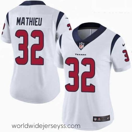 Marvelously styled Womens Nike Houston Texans 32 Tyrann Mathieu White Vapor Untouchable Elite Player NFL Jersey