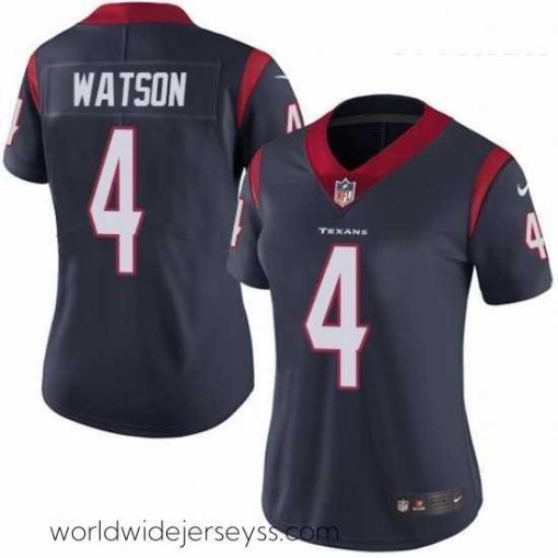Superbly made Womens Nike Houston Texans 4 Deshaun Watson Elite Navy Blue Team Color NFL Jersey