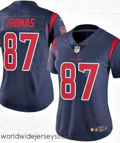 Exquisitely designed Womens Nike Houston Texans 87 Demaryius Thomas Limited Navy Blue Rush Vapor Untouchable NFL Jersey