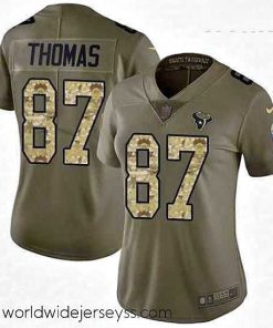 Marvelously styled Womens Nike Houston Texans 87 Demaryius Thomas Limited Olive Camo 2017 Salute to Service NFL Jersey