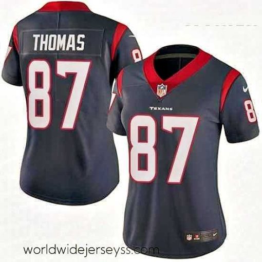 Superbly made Womens Nike Houston Texans 87 Demaryius Thomas Navy Blue Team Color Vapor Untouchable Limited Player NFL Jersey
