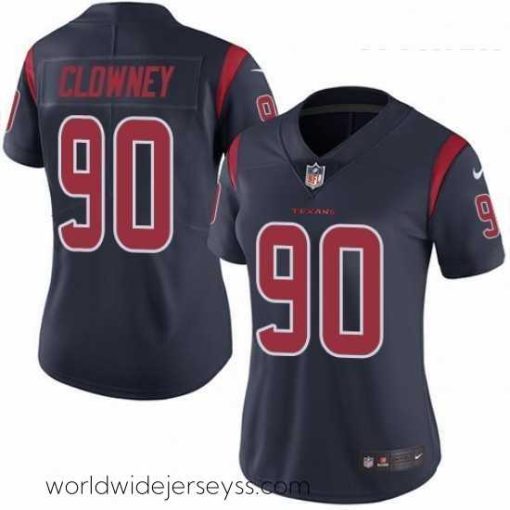 Exceptionally fashioned Womens Nike Houston Texans 90 Jadeveon Clowney Elite Navy Blue Rush Vapor Untouchable NFL Jersey