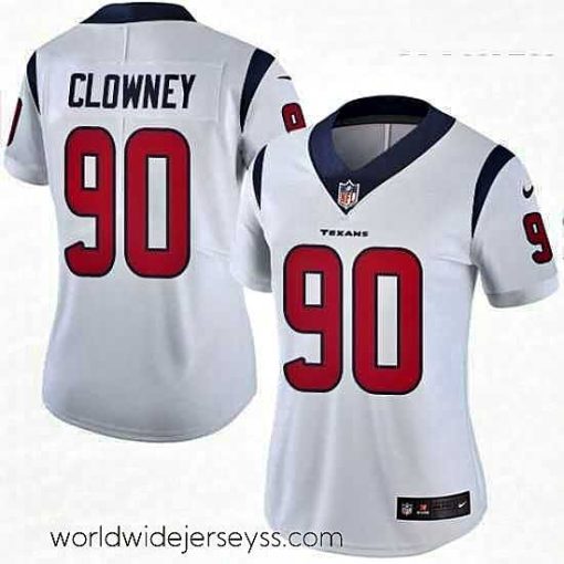 Marvelously styled Womens Nike Houston Texans 90 Jadeveon Clowney Elite White NFL Jersey