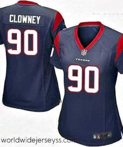 Marvelously styled Womens Nike Houston Texans 90 Jadeveon Clowney Game Navy Blue Team Color NFL Jersey