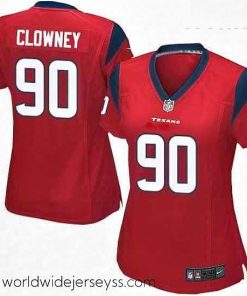 Finely crafted Womens Nike Houston Texans 90 Jadeveon Clowney Game Red Alternate NFL Jersey