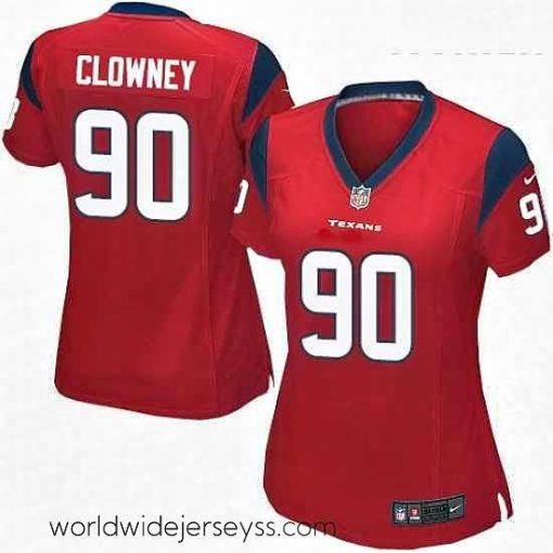 Finely crafted Womens Nike Houston Texans 90 Jadeveon Clowney Game Red Alternate NFL Jersey