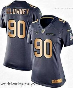 Exceptionally fashioned Womens Nike Houston Texans 90 Jadeveon Clowney Limited BlackGold Salute to Service NFL Jersey