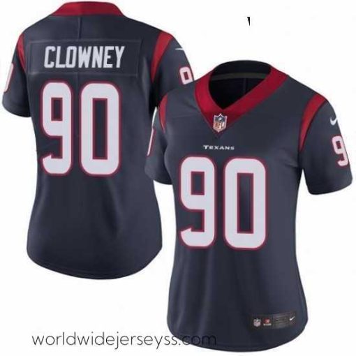 Exceptionally fashioned Womens Nike Houston Texans 90 Jadeveon Clowney Limited Navy Blue Team Color Vapor Untouchable NFL Jersey