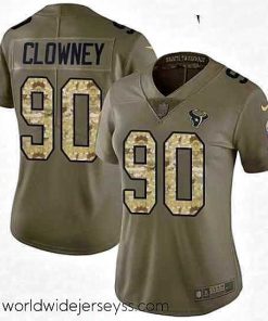 Exceptionally fashioned Womens Nike Houston Texans 90 Jadeveon Clowney Limited OliveCamo 2017 Salute to Service NFL Jersey