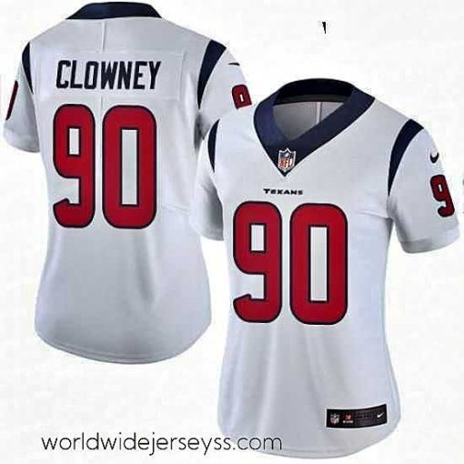 Marvelously styled Womens Nike Houston Texans 90 Jadeveon Clowney Limited White Vapor Untouchable NFL Jersey