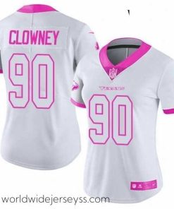 Exquisitely designed Womens Nike Houston Texans 90 Jadeveon Clowney Limited WhitePink Rush Fashion NFL Jersey