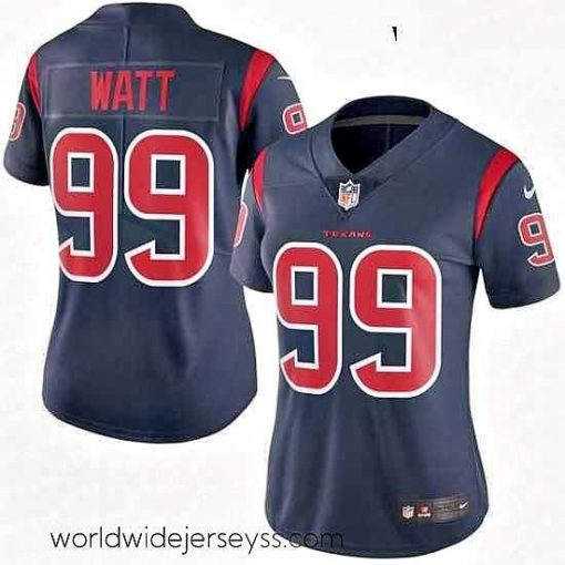 Finely crafted Womens Nike Houston Texans 99 JJ Watt Elite Navy Blue Rush Vapor Untouchable NFL Jersey